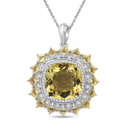 White Zircon Floral Necklace – Flourish with Calm and Clarity