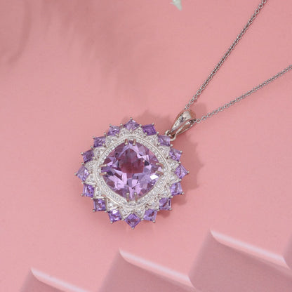 White Zircon Floral Necklace – Flourish with Calm and Clarity
