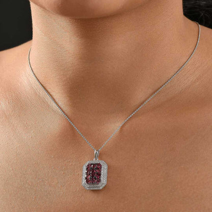 Crown Cluster Pendant Necklace