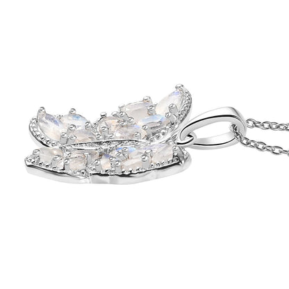 Moonstone & Zircon Butterfly Necklace – Inspire Your Inner Transformation