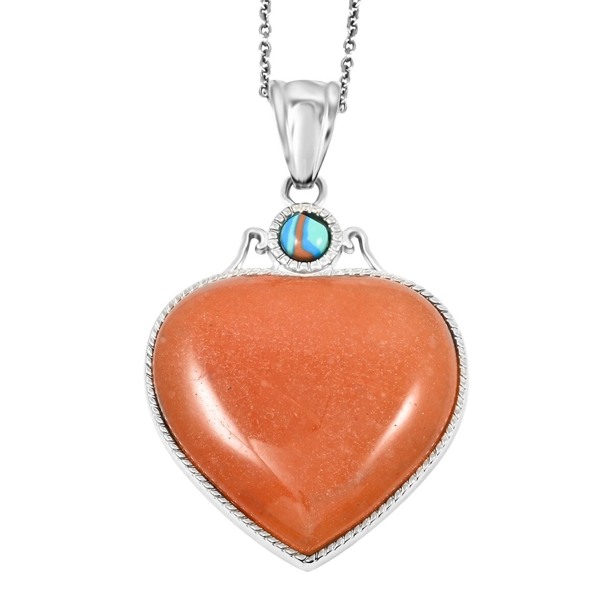 Red Aventurine Heart Necklace – Embrace Confidence & Self-Love