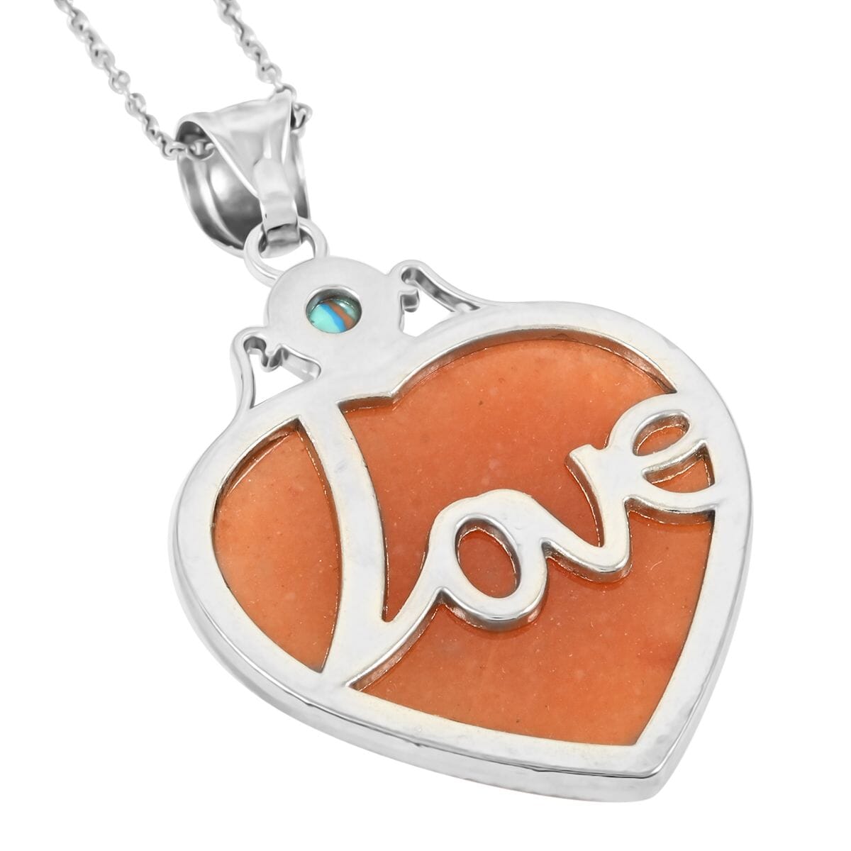 Red Aventurine Heart Necklace – Embrace Confidence & Self-Love
