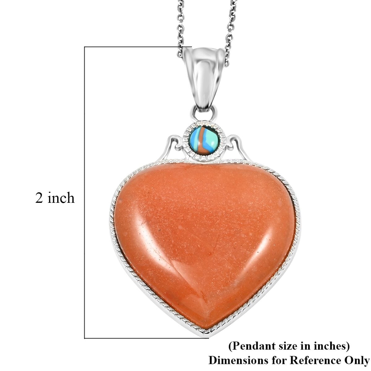 Red Aventurine Heart Necklace – Embrace Confidence & Self-Love