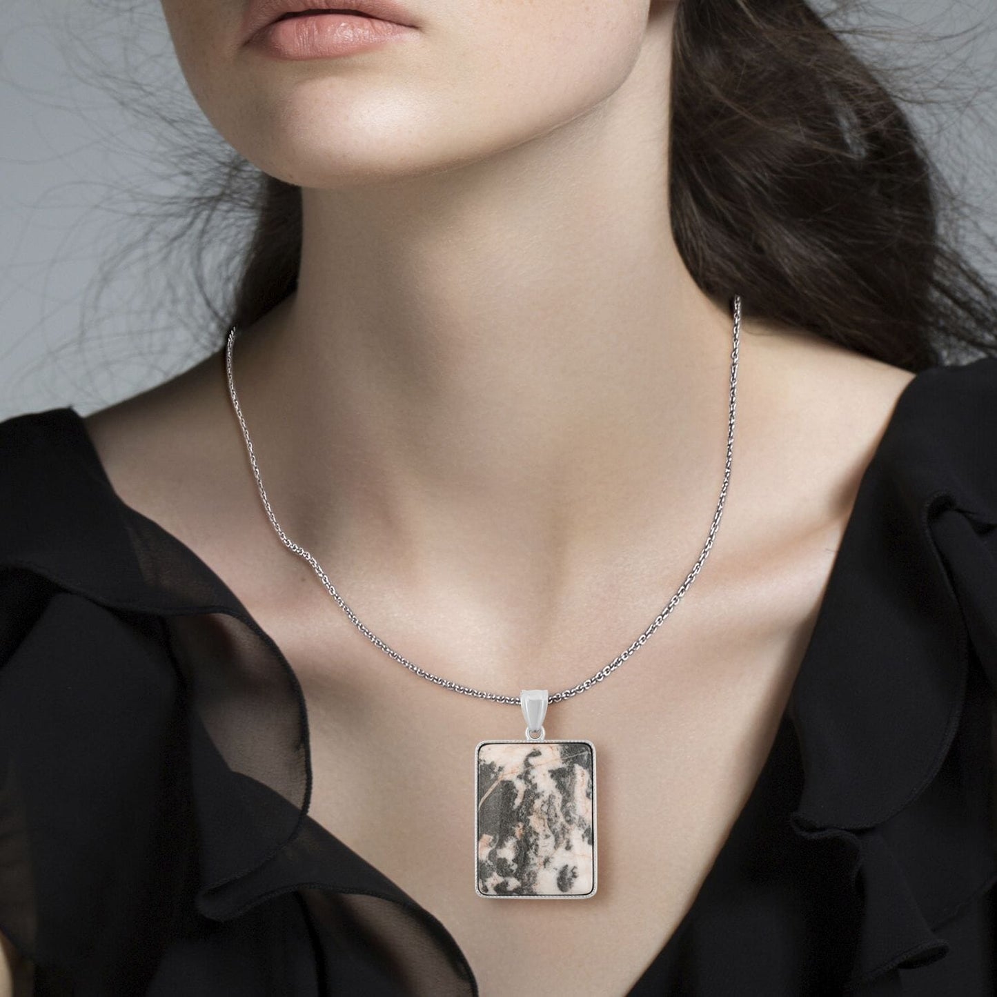 Rectangle Crystal Necklace – For When You Need to Feel Grounded