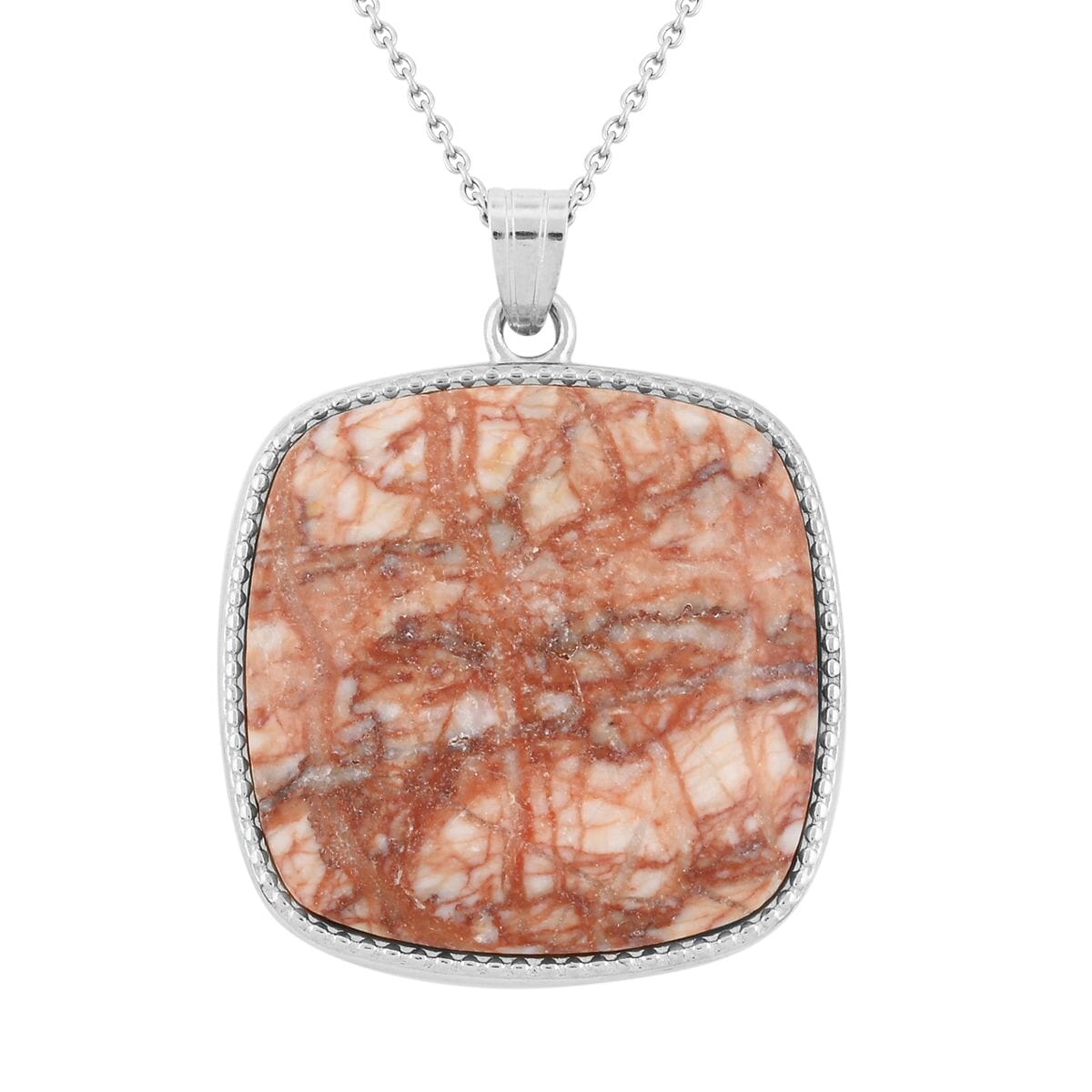 Pink Spiderweb Jasper Necklace – For the Freedom to Express Yourself