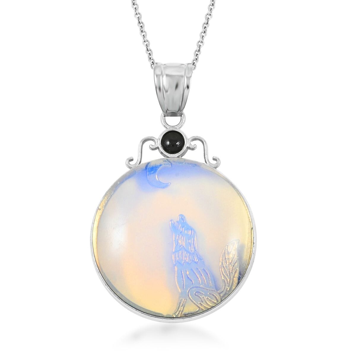 Coyote Moon Crystal Necklace – For Lunar Energy & Bold Intuition