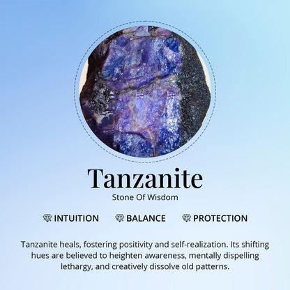 DJOY Tanzanite & White Zircon Blue Dahlia Flower Pendant Necklace – A Bloom of Elegant Beauty