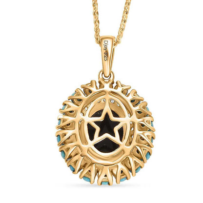 Elysian Opal & Multi Gemstone Night Sky Pendant Necklace
