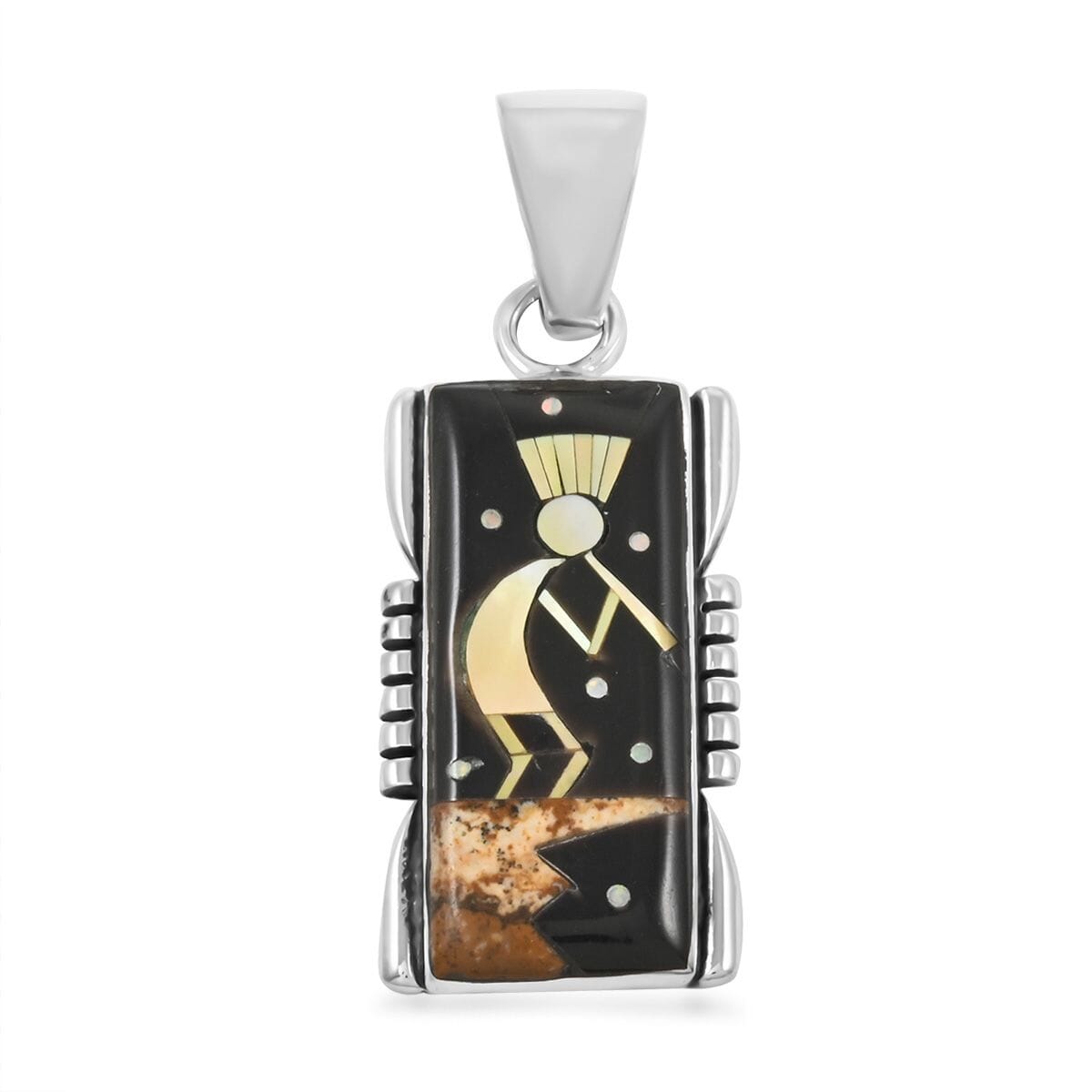 Santa Fe Style Kokopelli Pendant & Earrings Set – A Symbol of Southwestern Spirit
