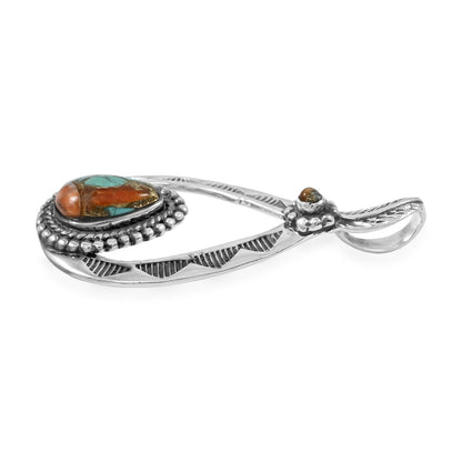 Santa Fe Style Pendant & Earrings Set – A Bold and Timeless Southwestern Touch