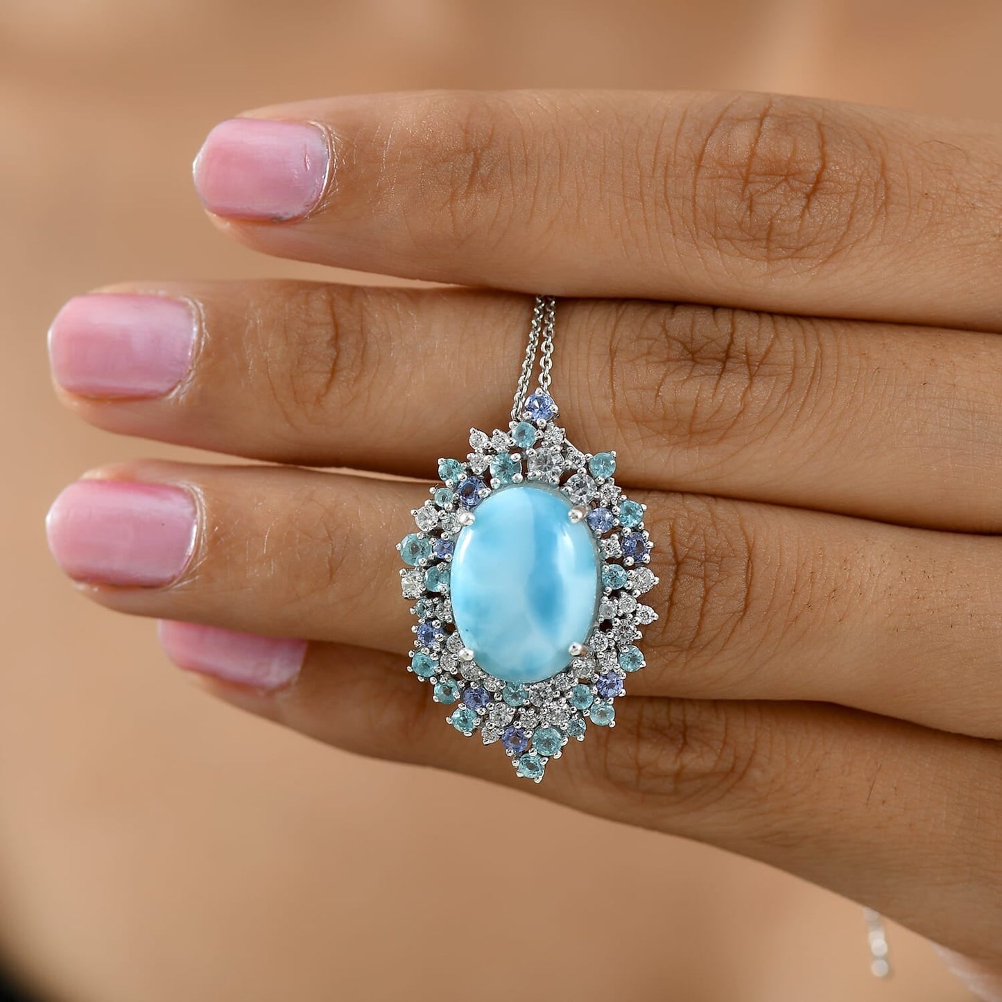 Larimar & Multi-Gemstone Necklace – For When You Need to Be Heard