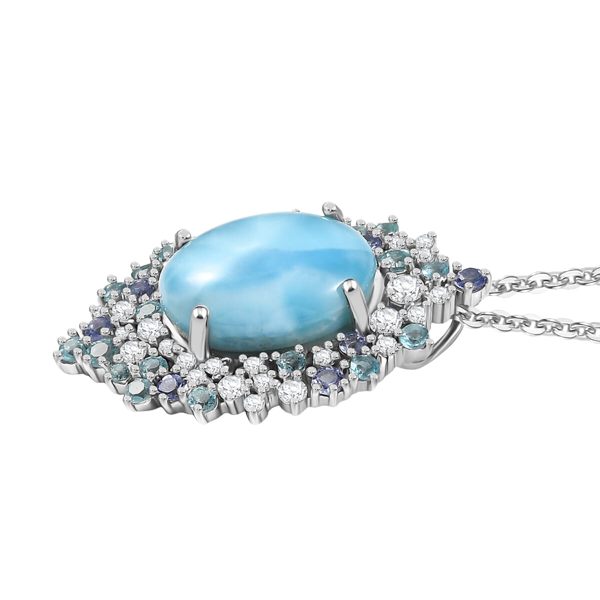 Larimar & Multi-Gemstone Necklace – For When You Need to Be Heard