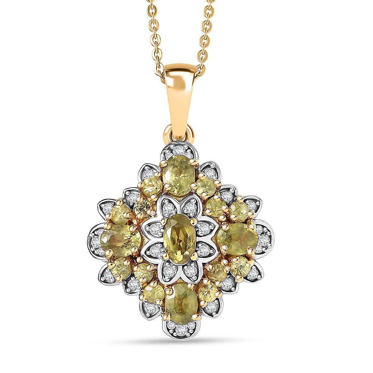 Verdant Empress Demantoid Garnet Pendant — Awakening Prosperity & Inner Strength