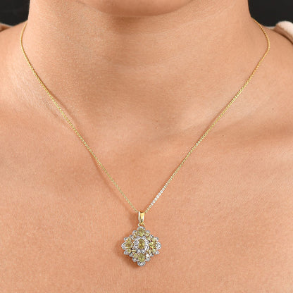 Verdant Empress Demantoid Garnet Pendant — Awakening Prosperity & Inner Strength