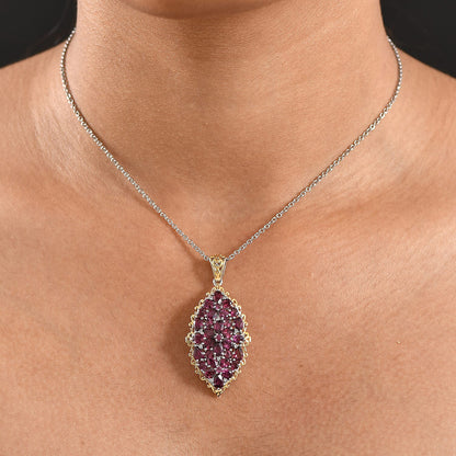 Bunch of Flowers Orissa Rhodolite Garnet Pendant — Heartfelt Energy & Refined Expression