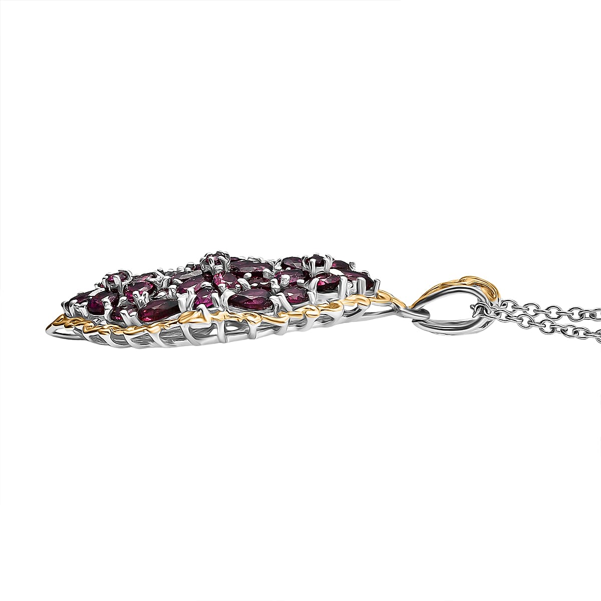 Bunch of Flowers Orissa Rhodolite Garnet Pendant — Heartfelt Energy & Refined Expression