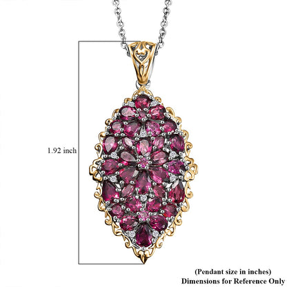 Bunch of Flowers Orissa Rhodolite Garnet Pendant — Heartfelt Energy & Refined Expression