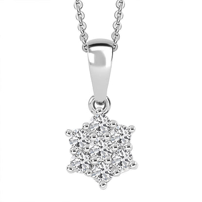 Discover Your Energy – Genuine Gemstone Pendant Necklace in Rhodium-Plated Silver