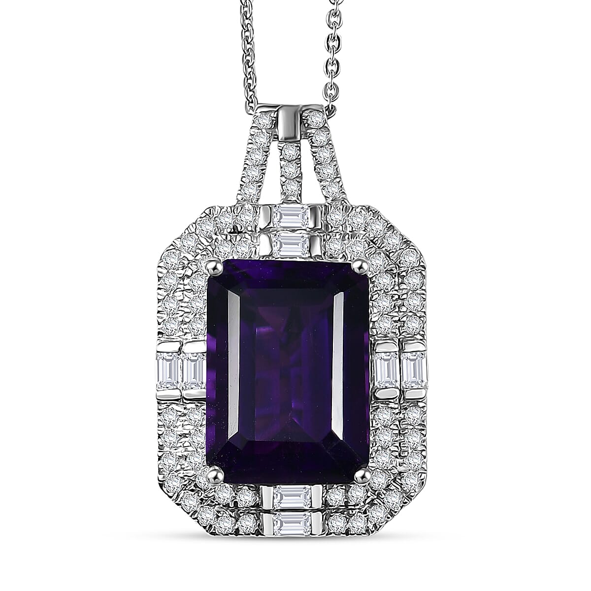 Crowned Oracle Lusaka Amethyst Necklace — Intuition, Authority & Refined Brilliance