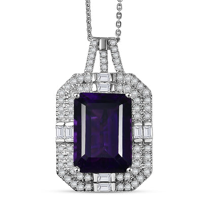 Crowned Oracle Lusaka Amethyst Necklace — Intuition, Authority & Refined Brilliance
