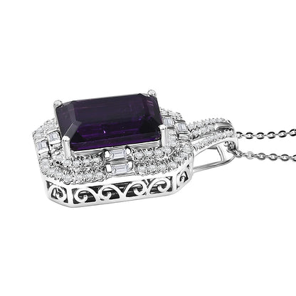 Crowned Oracle Lusaka Amethyst Necklace — Intuition, Authority & Refined Brilliance