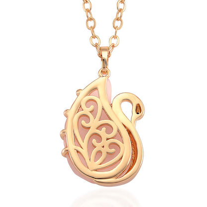 Carved Swan Pendant Necklace — Grace, Elegance, and Timeless Beauty