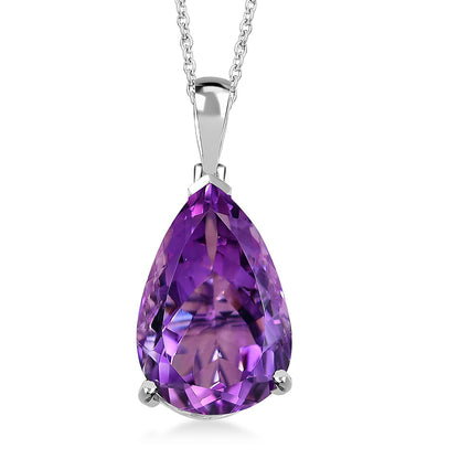 African Amethyst Drop Pendant — Quiet Strength & Timeless Simplicity