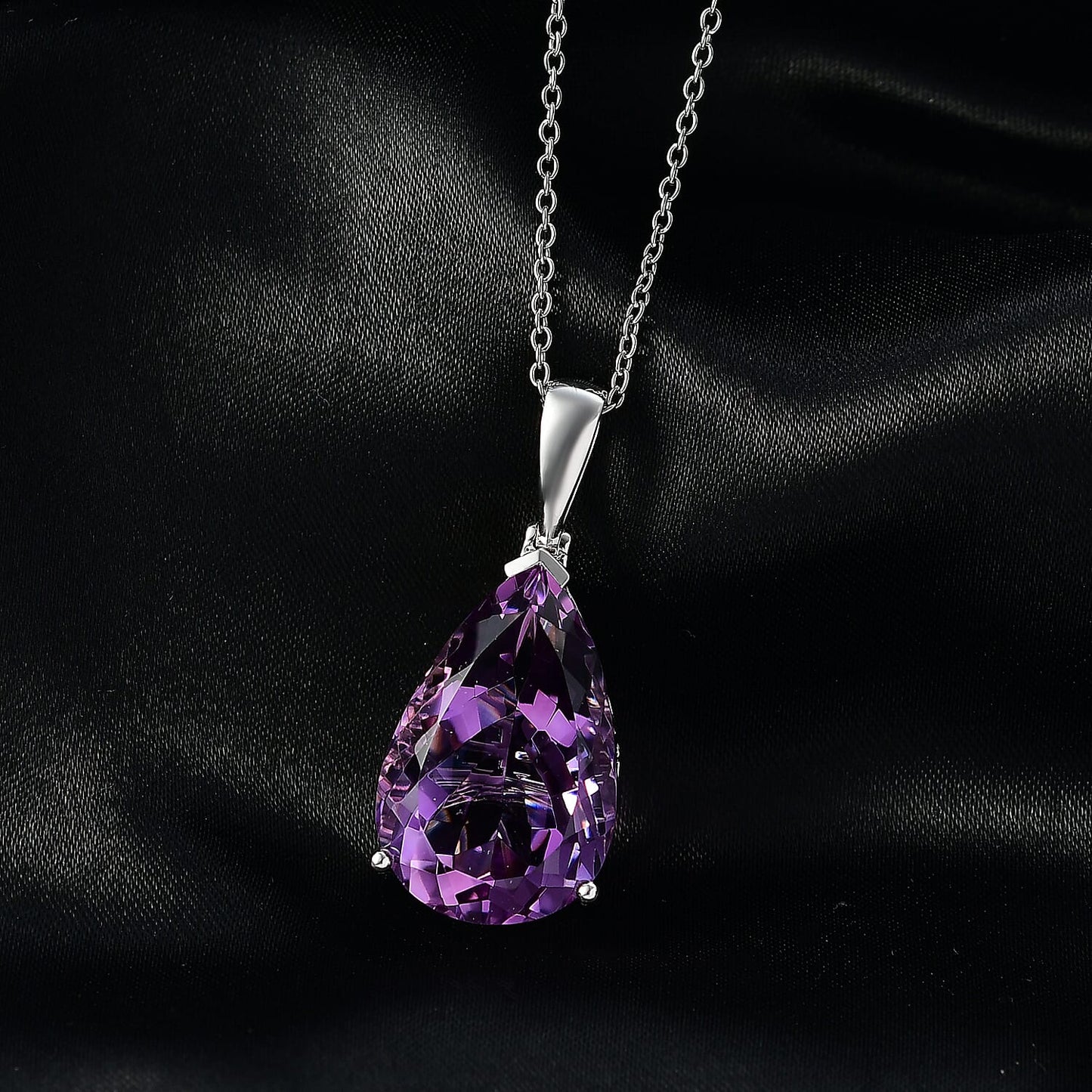 African Amethyst Drop Pendant — Quiet Strength & Timeless Simplicity