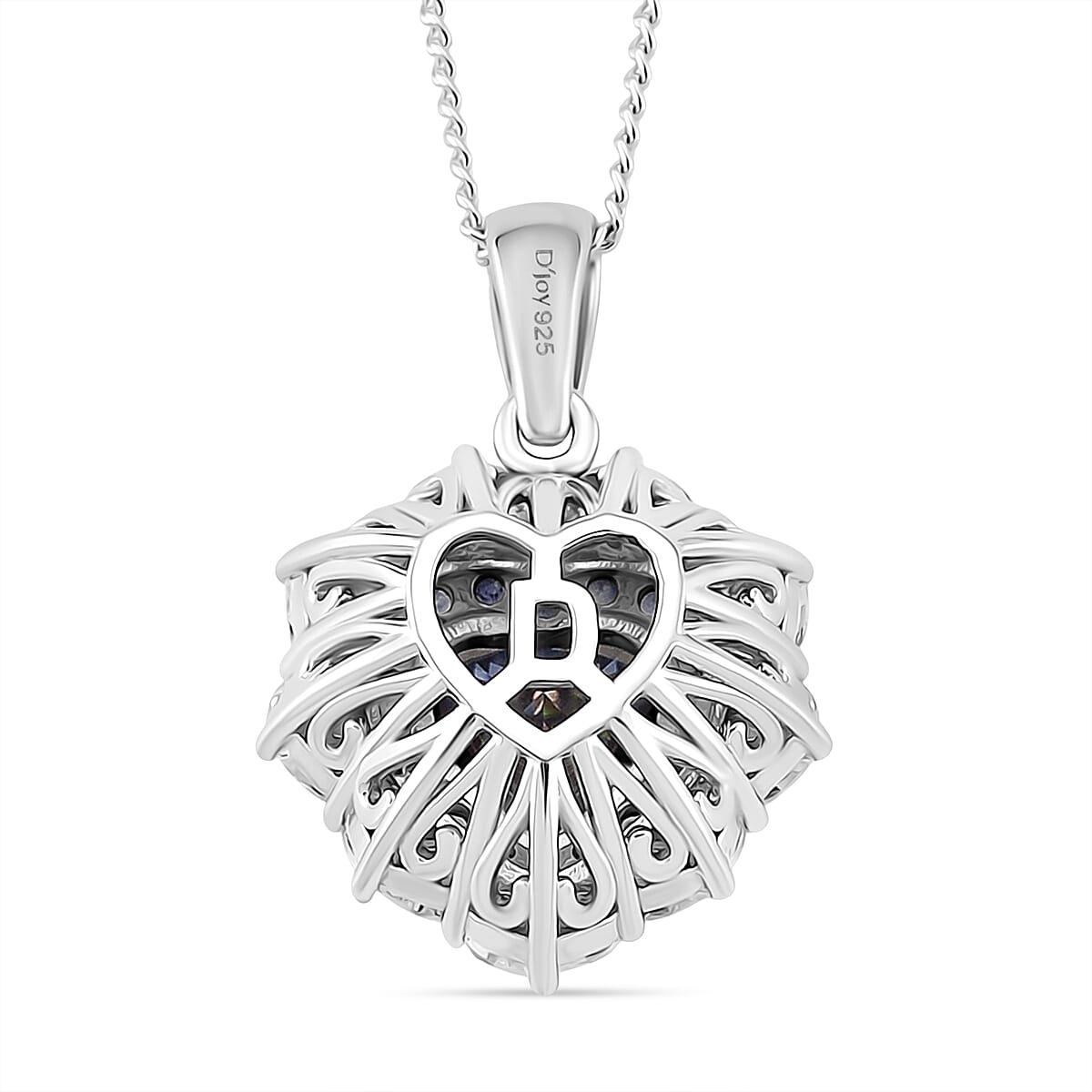 Moissanite Crowned Heart Pendant Necklace — Love & Brilliance