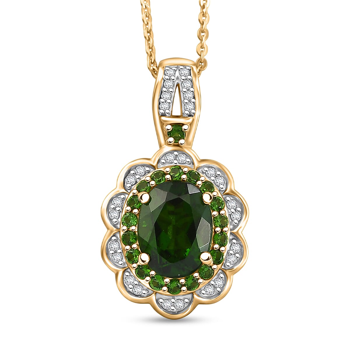 Gemstone Flower Pendant Necklace – Love, Growth and Positive Energy