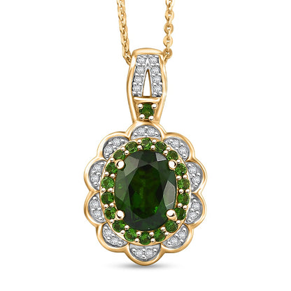 Gemstone Flower Pendant Necklace – Love, Growth and Positive Energy