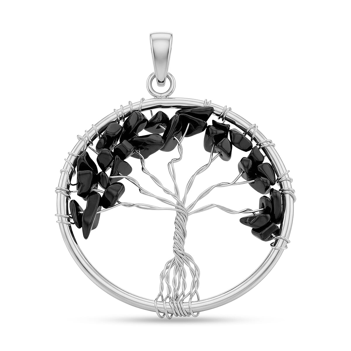 Gemstone Tree of Life Pendant Necklace