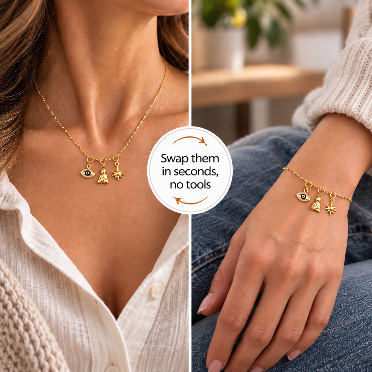 Manifestation Charm Set – Focus, Calm & Positive Energy