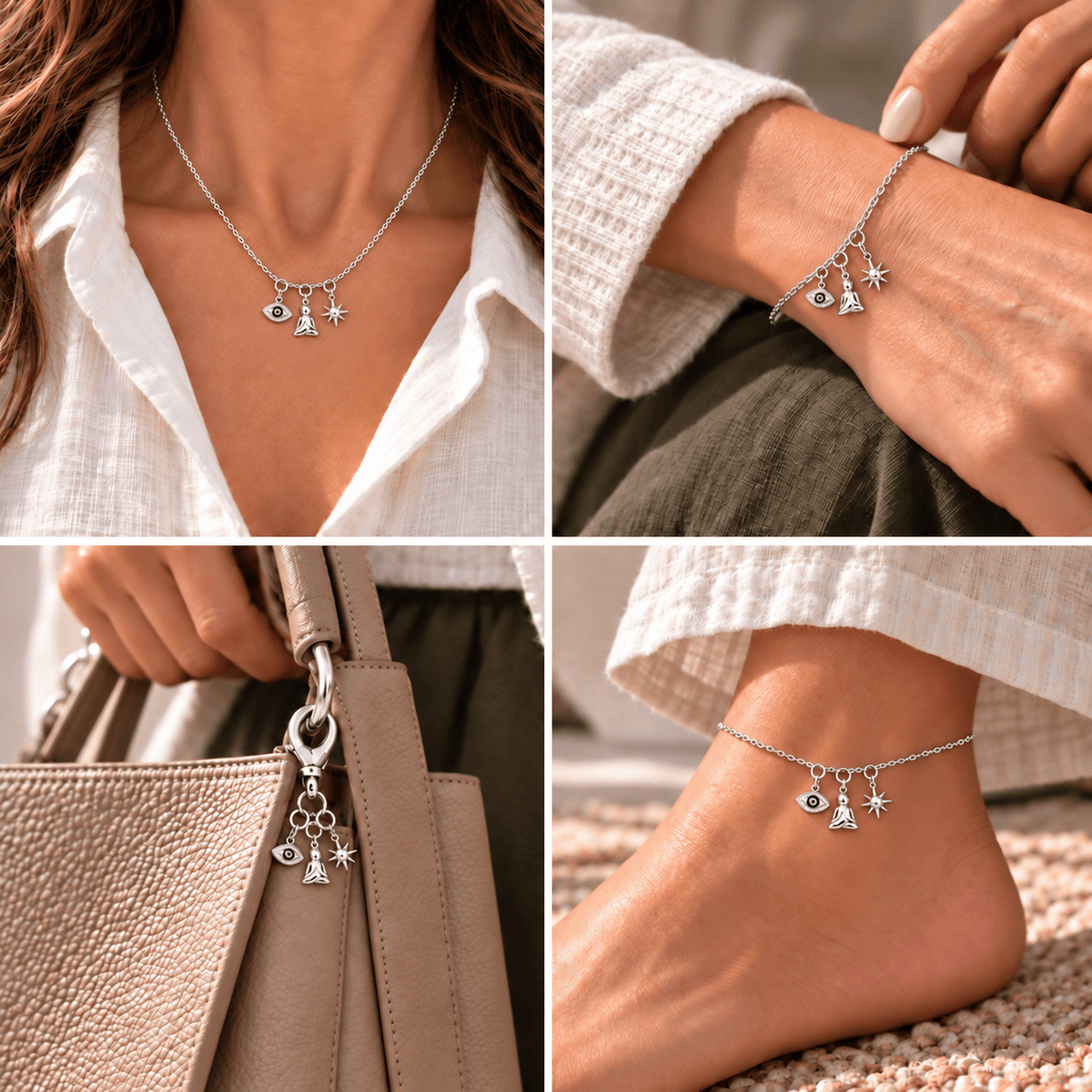 Manifestation Charm Set – Focus, Calm & Positive Energy