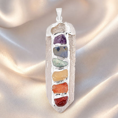 Chakra Crystal Point Pendant – Amplified Healing