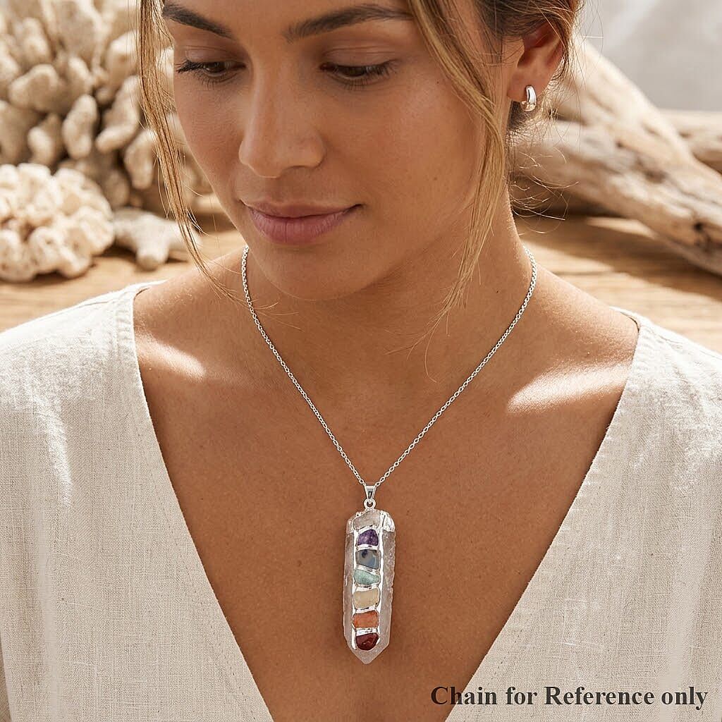 Chakra Crystal Point Pendant – Amplified Healing