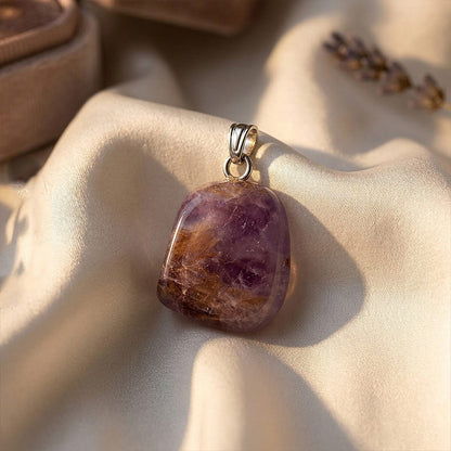 Natural Tumbled Crystal Pendant for Daily Energy