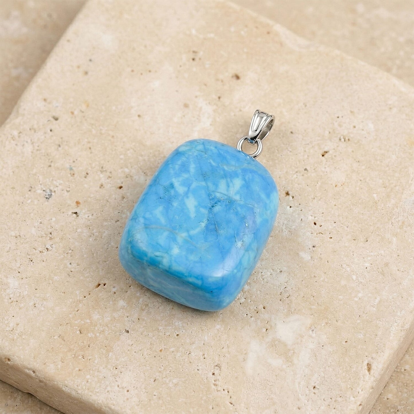 Natural Tumbled Crystal Pendant for Daily Energy