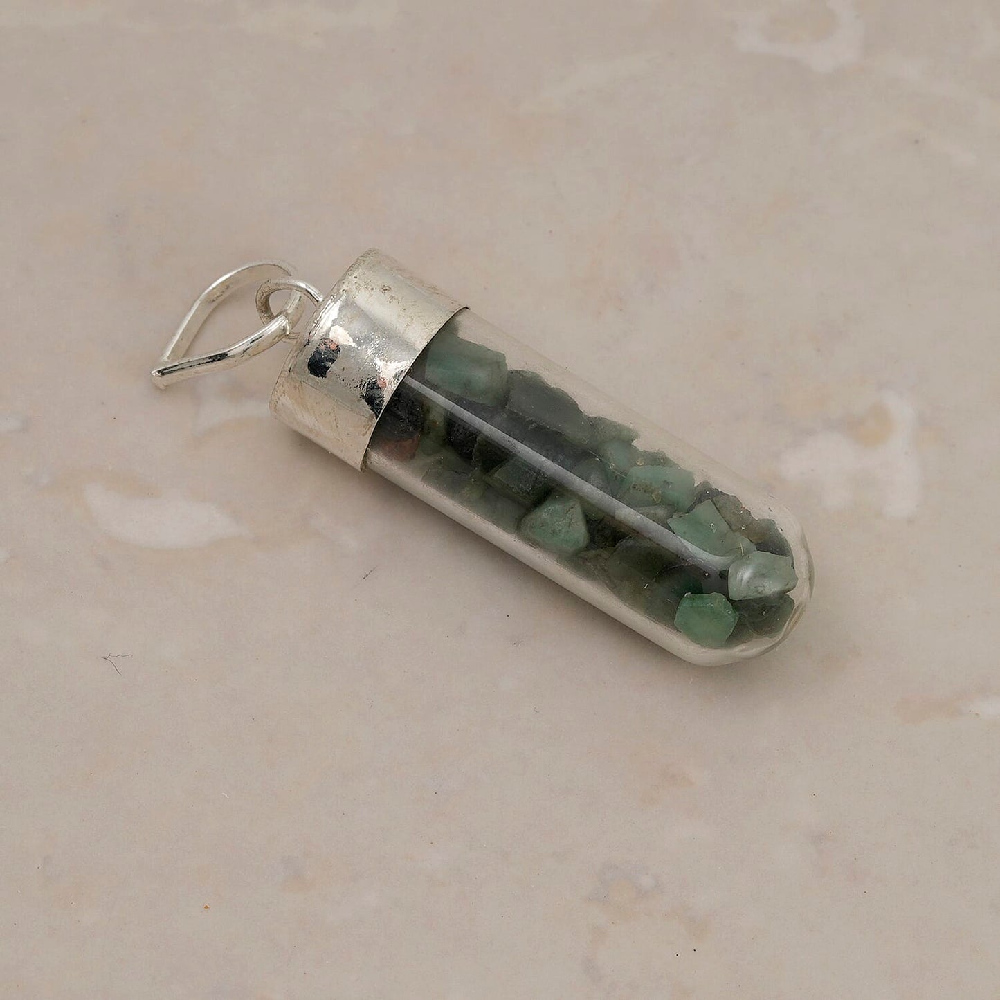Crystal Chip Vial Pendant – Your Daily Amulet