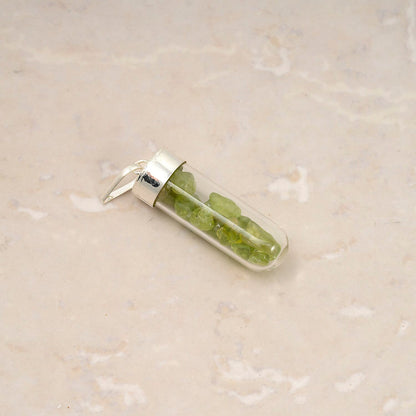 Crystal Chip Vial Pendant – Your Daily Amulet