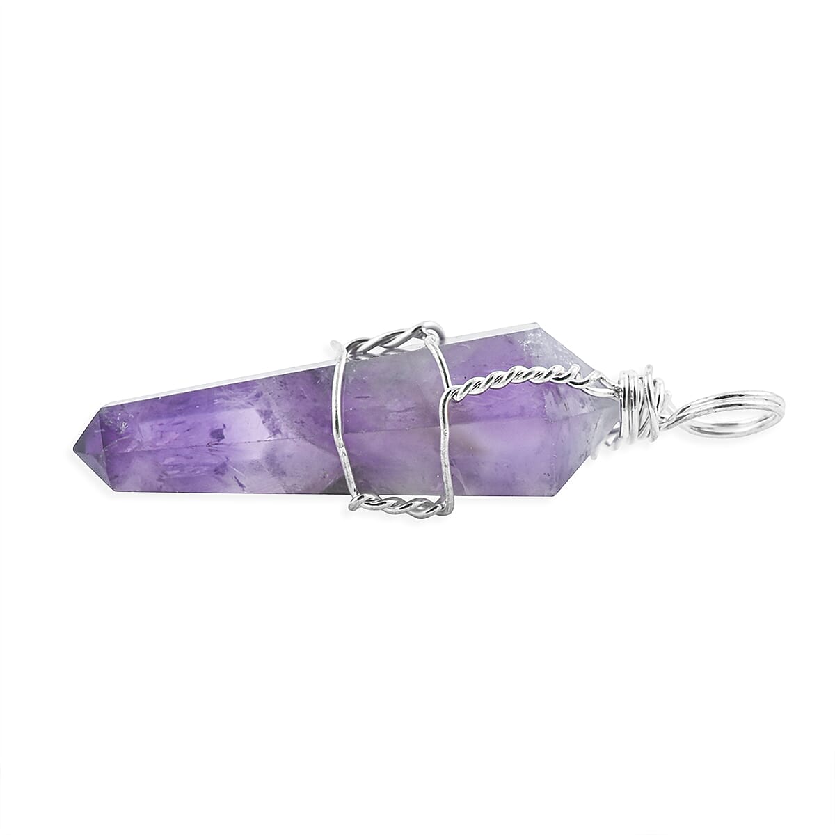 Crystal Point Pendant – Wire-Wrapped Amulet