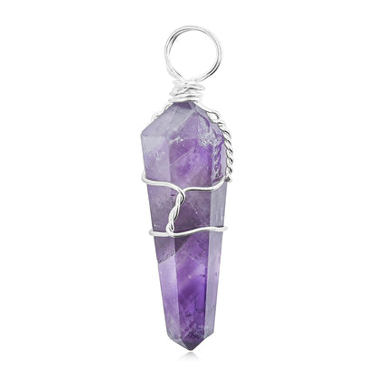 Crystal Point Pendant – Wire-Wrapped Amulet