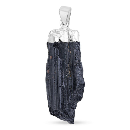 Raw Black Tourmaline Pendant – Protection Stone