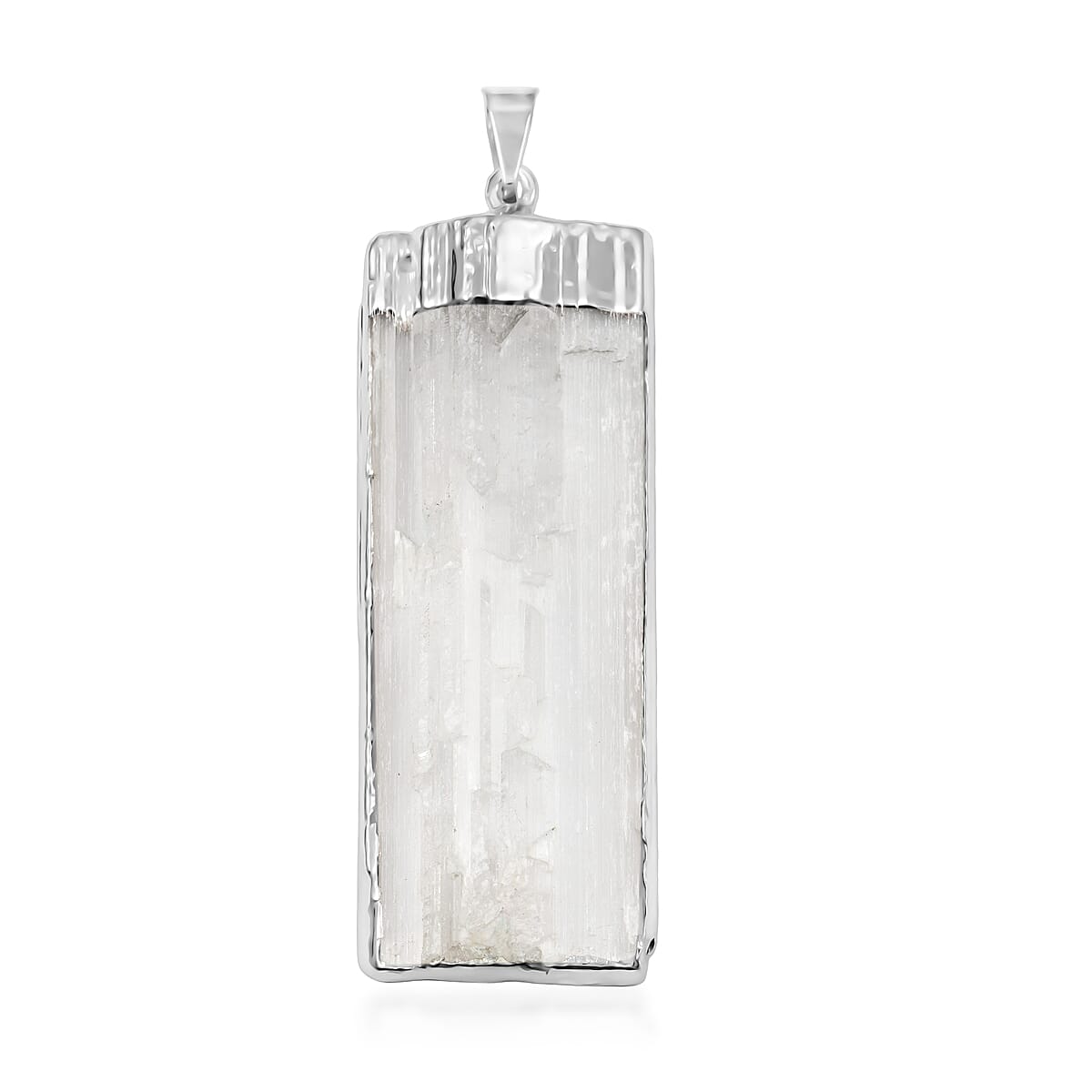 Selenite Crystal Pendant – Cleanse & Clarify