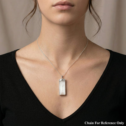 Selenite Crystal Pendant – Cleanse & Clarify