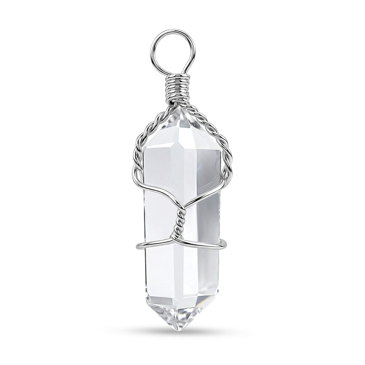 Crystal Point Pendant – Wire-Wrapped Amulet