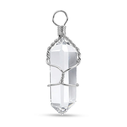 Crystal Point Pendant – Wire-Wrapped Amulet