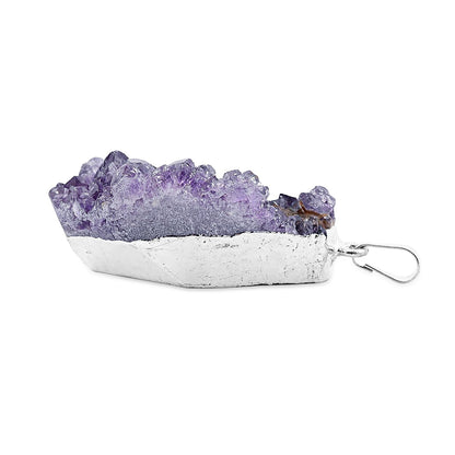 Raw Amethyst Druzy Pendant – Natural Sparkle