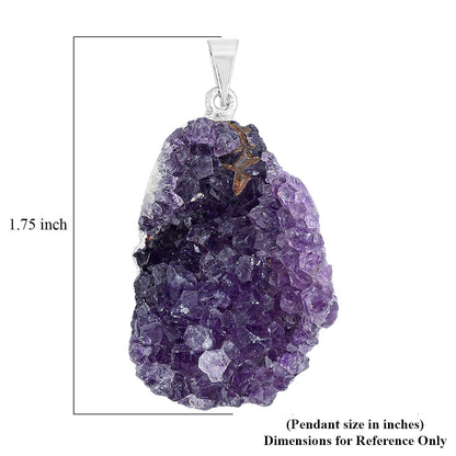 Raw Amethyst Druzy Pendant – Natural Sparkle