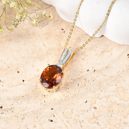 Gemstone Infinity Bloom Pendant Necklace with Moissanite